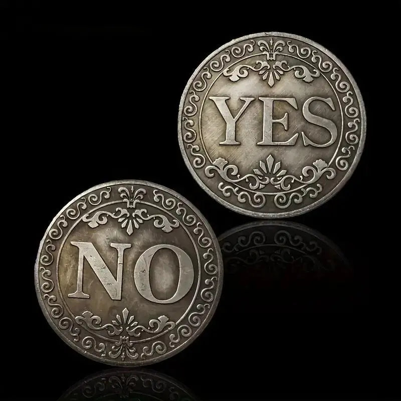 🔥🪙【Last Day 49% OFF】🔥Yes No Decision Maker Lucky Coin⚡1 Count Double-sided Commemorative Coin-TJY