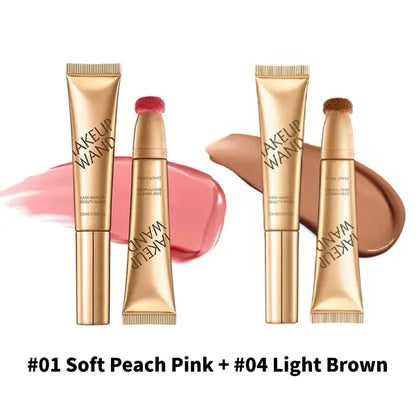 🎁LAST DAY  BUY 1 GET 1 FREE 💖Blush Wand & Contour Wand Duo-H1