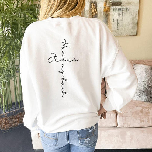 ⚡Flash-Sale⚡100k-sold⚡Jesus Has My Back Sweatshirt-ZZQ