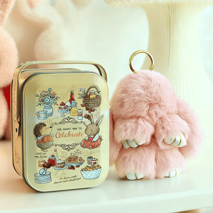 🐰Easter Early Bird Special 40% OFF🌸Handcrafted Soft Bunny Charm: Adorable Plush Rabbit Toy Keychain-923
