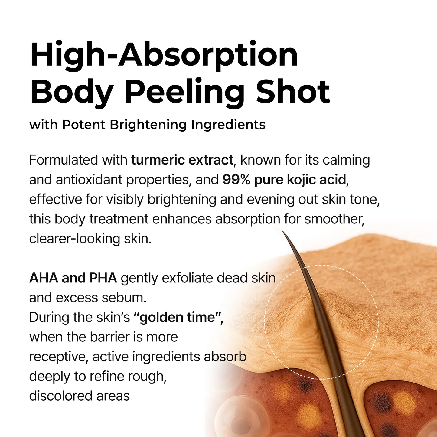 👑Hot Sale 49% OFF🏆Peel Shot Keratin Care Kojic Acid Turmeric Spray 200ml Pore Clearing Exfoliating Formula Skin Repair Scrub-TJY