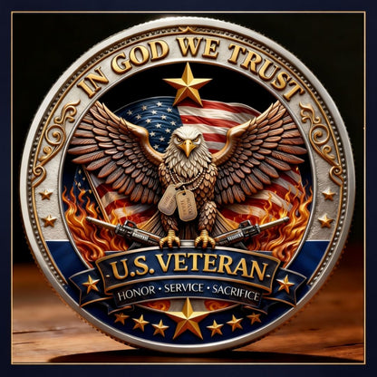 🔥Last Day 60% OFF 🔥 Honor America’s Heroes – 250 Years of Freedom Veteran Tribute Coin-ABB8