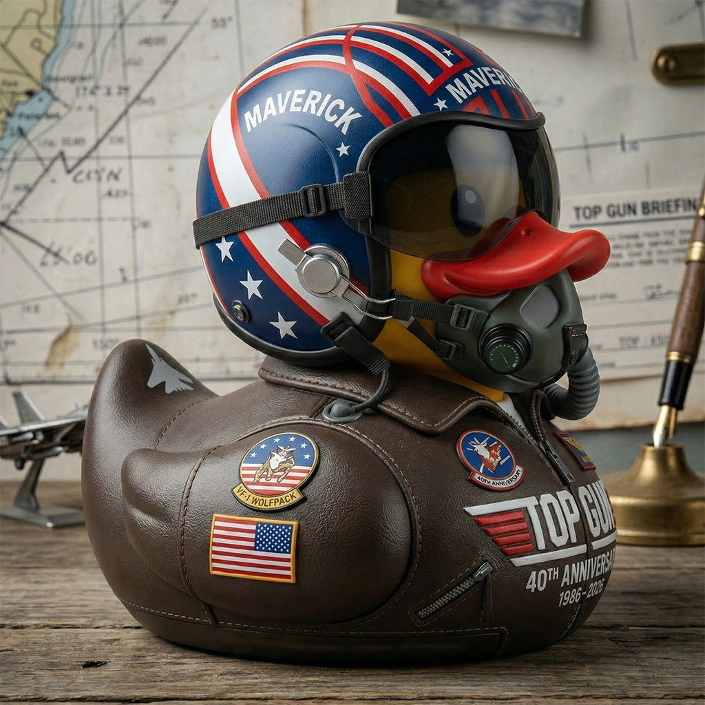 🎯NO.1 PICK🎯💞50K+ SOLD!✨✈️TG 40th Anniversary Maverick Pilot Duck+US 250th Anniversary Duck-#YUN7
