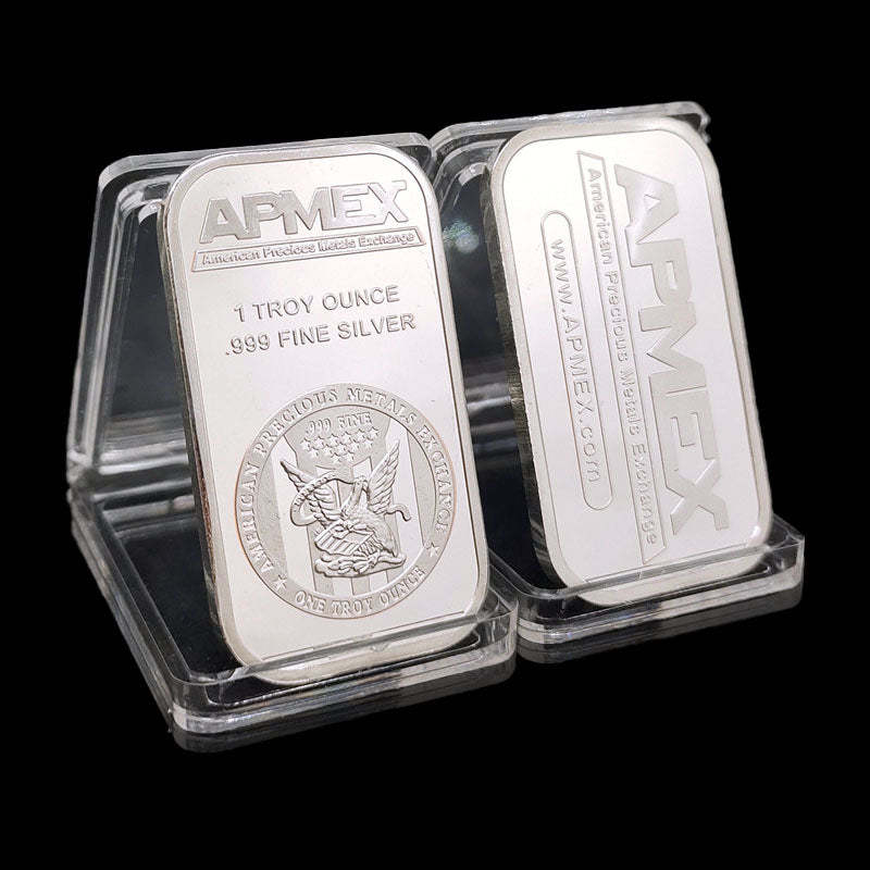 🏦Last Day 60% OFF🔥🦅APMEX 1 oz .999 Fine Silver Bar – American Eagle Heritage for Collectors-ABB8