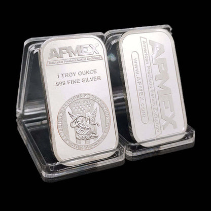 🏦Last Day 60% OFF🔥🦅APMEX 1 oz .999 Fine Silver Bar – American Eagle Heritage for Collectors-ABB8
