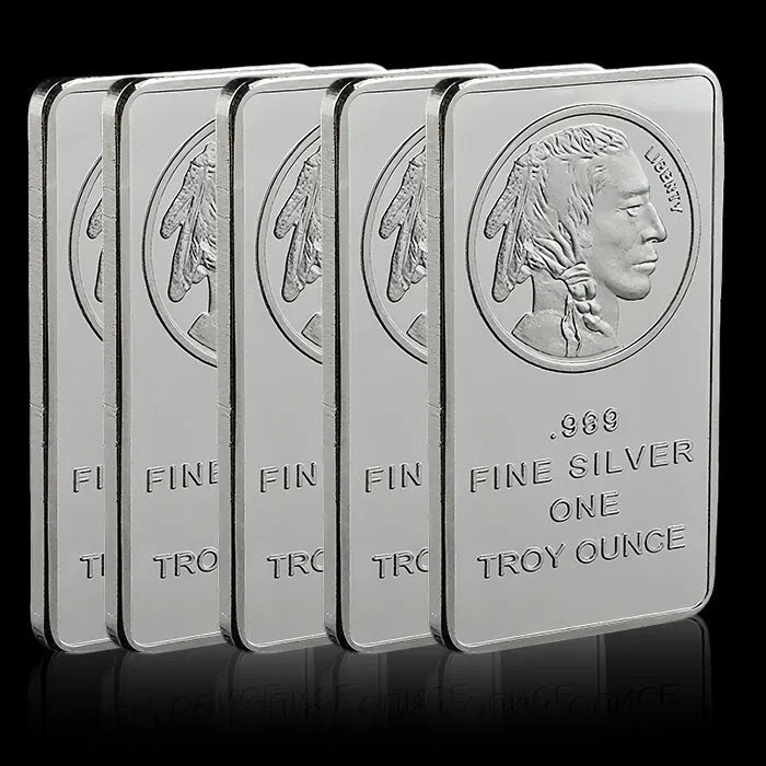 🔥🪙【Last 8 Sets!!!】🔥250th Anniversary America New Year Special 10 oz Silvertowne Mint Buffalo Silver Bar-XA