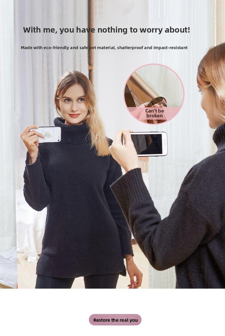 Self-Adhesive Mirror Sticker With Backing Tape, 20 × 40 inch-GD