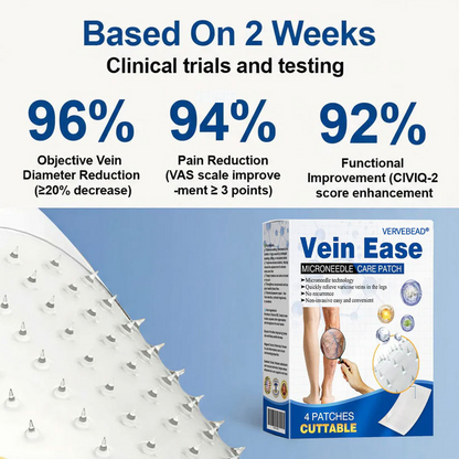 VERVEBEAD™🧑‍⚕️ Vein Ease Microneedle Patch -Visible Vein Reduction in 7 Days, No Clinic, No Compression Socks, Just sleep-ABB8