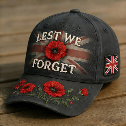 ❤️Best Gift For Father 🌺🎁Buy 1 Free 1- Lest We Forget Remembrance Memorial Cap-ABB8