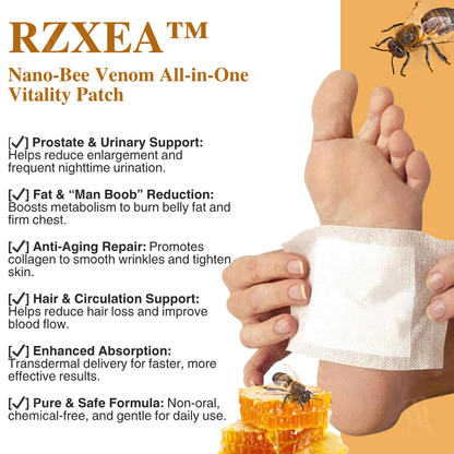 🚨 Stocks Are Running Low.| RZXEA™ Nano-Bee Venom All-in-One Vitality Patch-GD