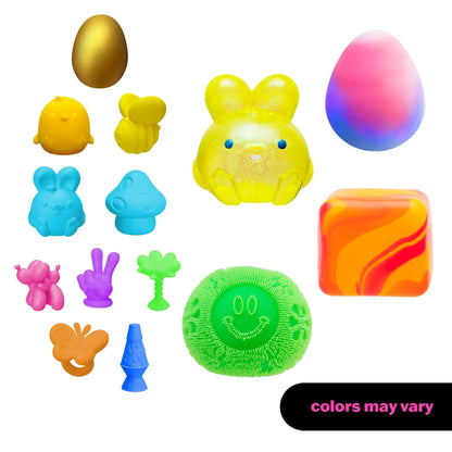 🔥2026 Ultimate 14-Piece Easter Squishy Surprise Bundle – Mystery Sensory Fidget Box with Rare Golden Egg Hunt! - A926
