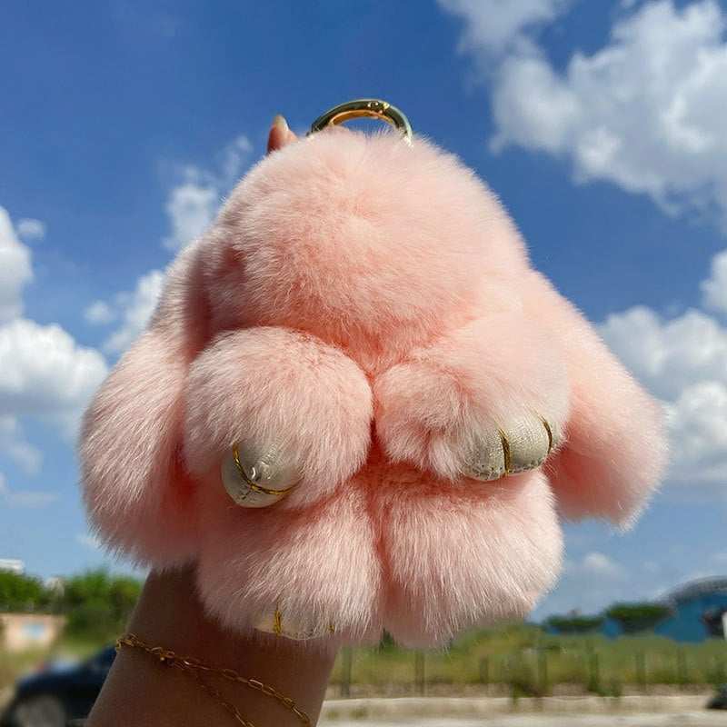 🐰Easter Early Bird Special 40% OFF🌸Handcrafted Soft Bunny Charm: Adorable Plush Rabbit Toy Keychain-923
