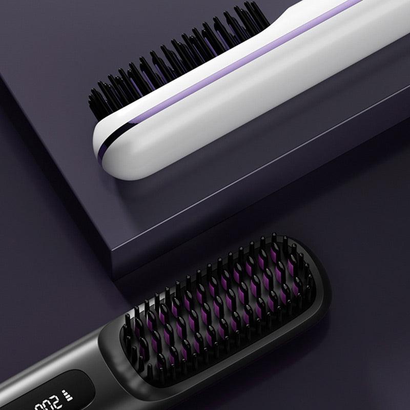 Wireless Ceramic Heating Hair Straightening Comb-H1