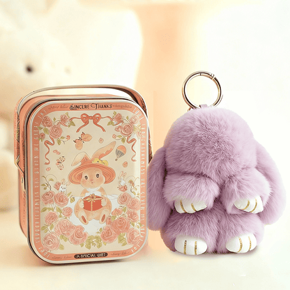 🐰Easter Early Bird Special 40% OFF🌸Handcrafted Soft Bunny Charm: Adorable Plush Rabbit Toy Keychain-923