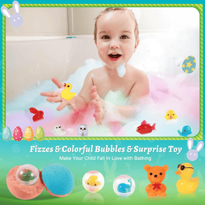 🔥LAST DAY 49% OFF - 🛁 Natural Bath Bombs for Kids with Mega Bubbles & Surprise Inside 🥚✨-923