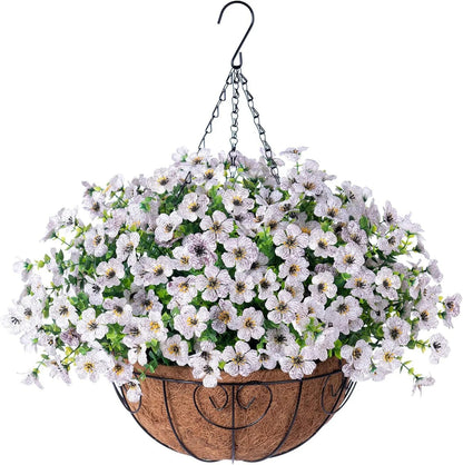 Last Day Promotion! 🔥 Simulated Hanging Flower Basket🌸 No Watering, No Wilting💧—Just a Picture Perfect Home Every Single Day-923