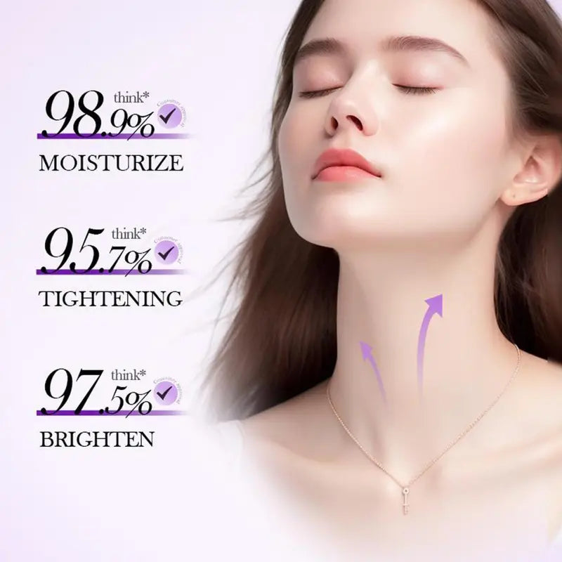 🔥Buy 1 Get 1 Free🎁Collagen Fullerene Tightening Neck Cream-Reduces Wrinkles and Double Chin,Five Rollers for All Around Massage-ABB8