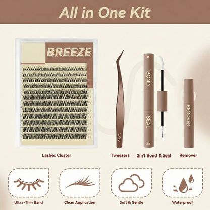 ❤️Spider Lashes Breeze ✨ DD Curl Kylie&Kim Lashes Vibe but Better Long-Lasting Waterproof & Super Soft&Thin Band-ABB8