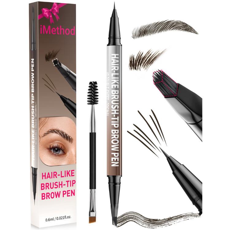 🎁Dual-Ended Eyeliner🎉2-in-1 Eyebrow Pencil with Waterproof Microblading-ABB8