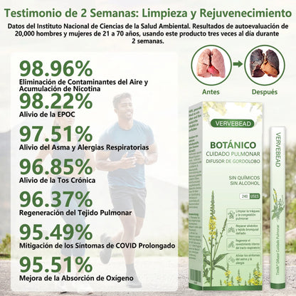 ❤️🎉Vervebead®BOTÁNICO CUIDADO PULMONAR DIFUSOR DE GORDOLOBO-XA