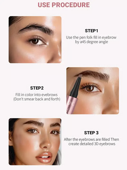 🔥Save Up To 56% Today🔥Waterproof Micro-Fork Eyebrow Pencil, Long-Lasting Brow Pen for Natural Hair-Like Strokes-923