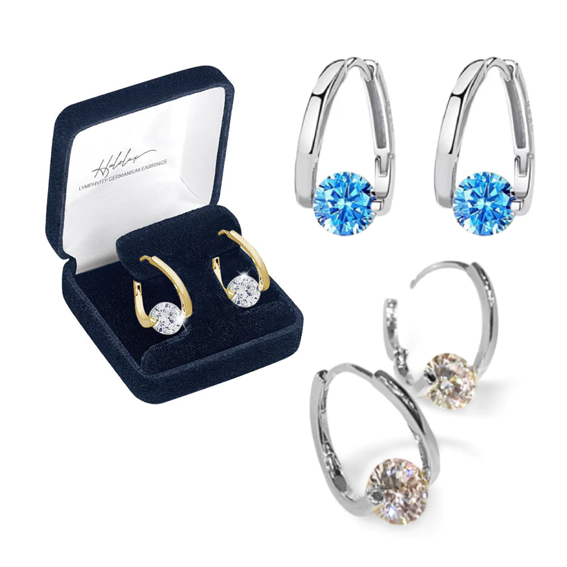 🔥LAST DAY SALE-80% OFF)Histone Lymphvity MagneTherapy Germanium Earrings-GD