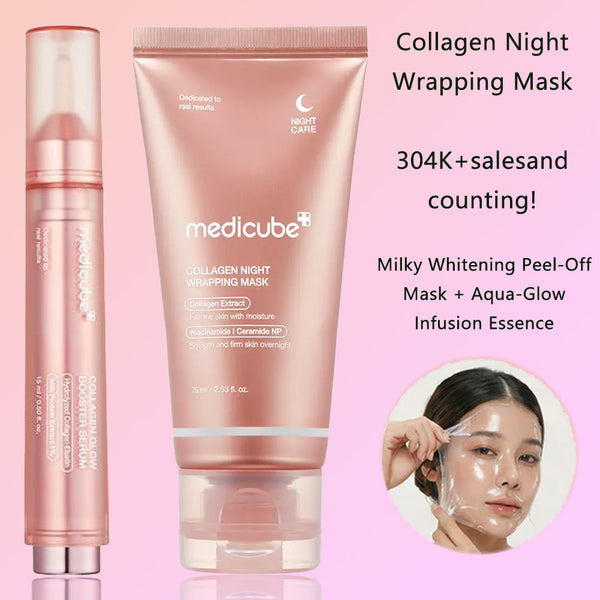 🔥Save Up To 56% Today🔥Collagen Night Wrapping Mask : SLEEP, SHED, AND GLOW! Skincare Skin Repair Comfort Pink-TJY