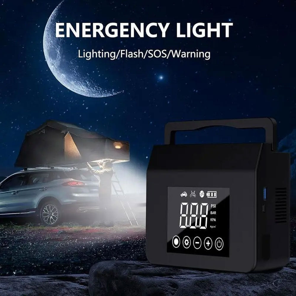 🔥Arrancador de coche de 4000 A con inflador de neumáticos de 150 PSI, batería externa de 15 000 mAh y luz LED. Fiable a -20 °F. Compatible con la mayoría de coches y camiones Conveniencia para conducir en invierno-TJY