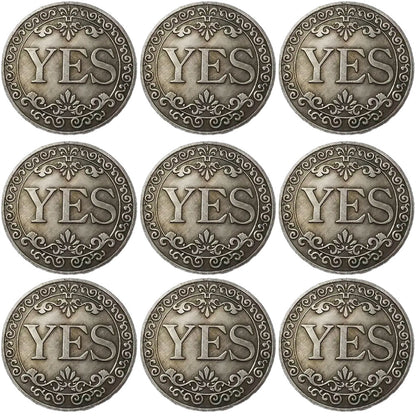 🔥🪙【Last Day 49% OFF】🔥Yes No Decision Maker Lucky Coin⚡1 Count Double-sided Commemorative Coin-TJY