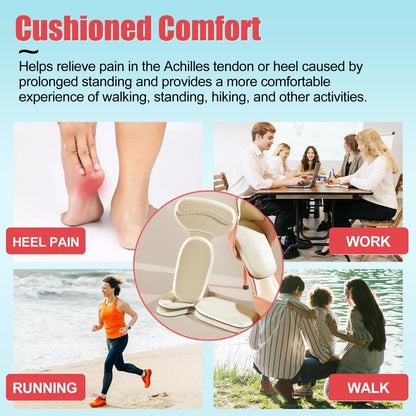 Anti-slip Heel Liners Soft Cushion Heel Protector Pads for Women Men Shoes - A926
