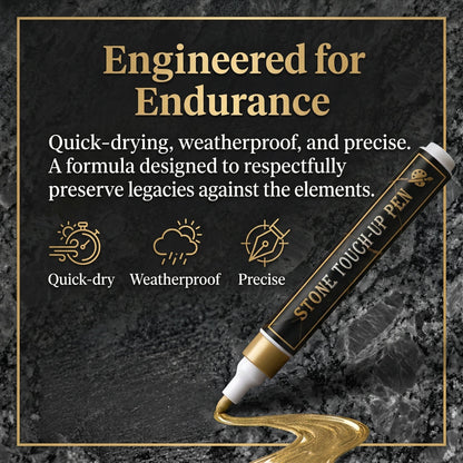🔥HOT SALE 🐦Golden Tombstone Marker Pen for Restoring Faded Grave Inscriptions-INT