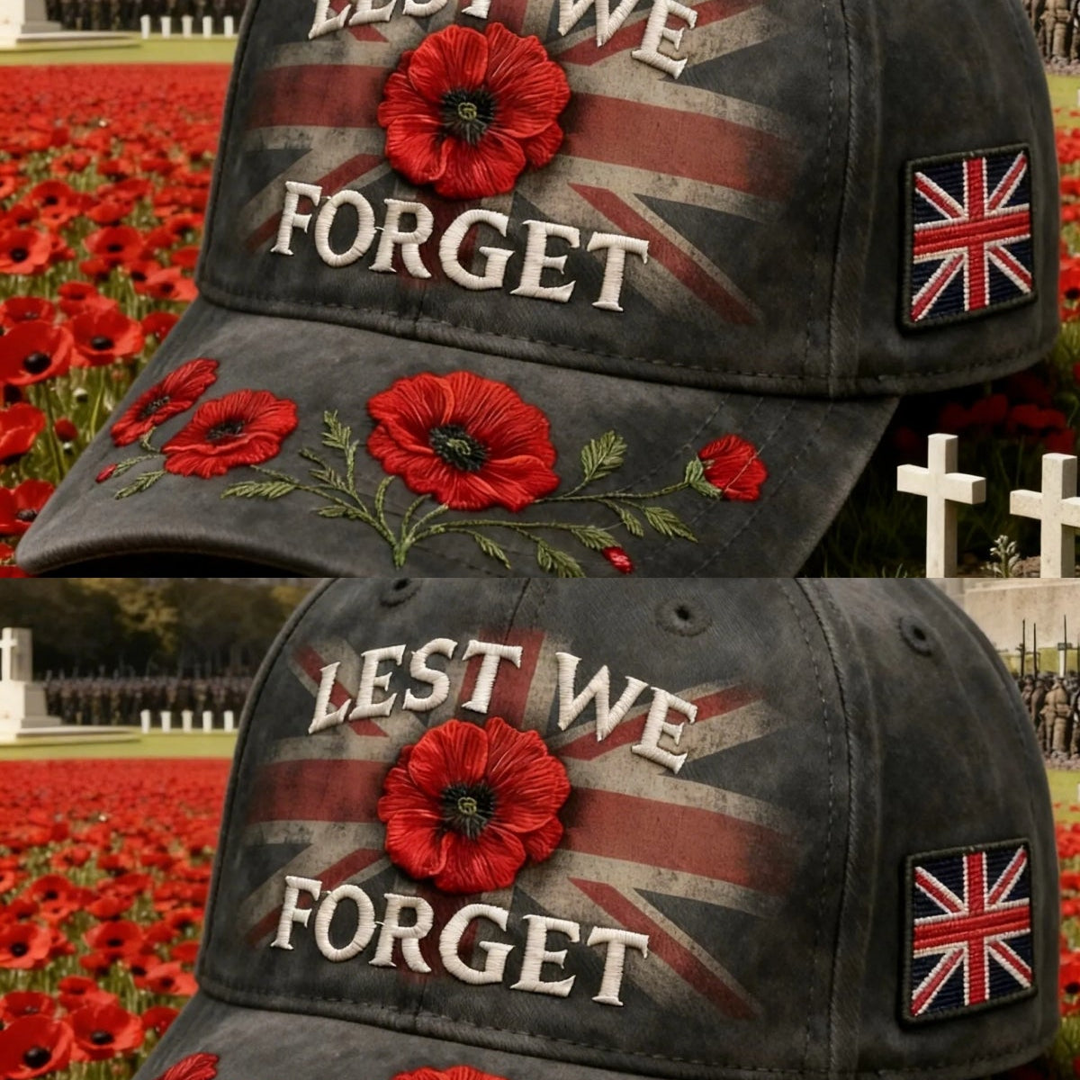 ❤️Best Gift For Father 🌺🎁Buy 1 Free 1- Lest We Forget Remembrance Memorial Cap-ABB8