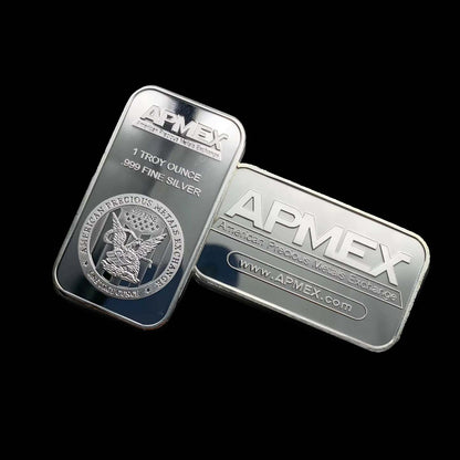 🏦Last Day 60% OFF🔥🦅APMEX 1 oz .999 Fine Silver Bar – American Eagle Heritage for Collectors-ABB8