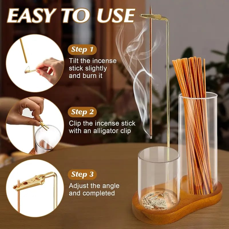 🔥First 100:2nd Item 60%Off🔥2 in 1 Incense & Candle Holder-W18