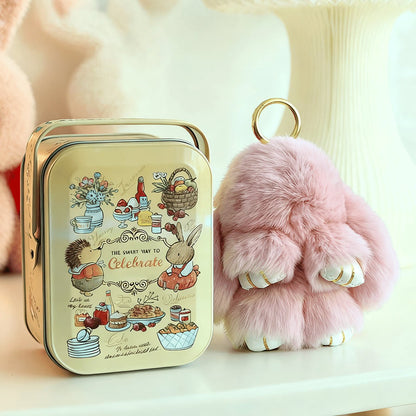🐰Easter Early Bird Special 40% OFF🌸Handcrafted Soft Bunny Charm: Adorable Plush Rabbit Toy Keychain-923