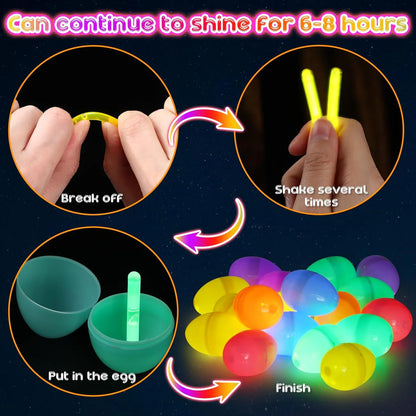 🎉LAST DAY 49% OFF🔥-Children's Glow-in-the-Dark Easter Eggs – Complete Basket Filler Set-923