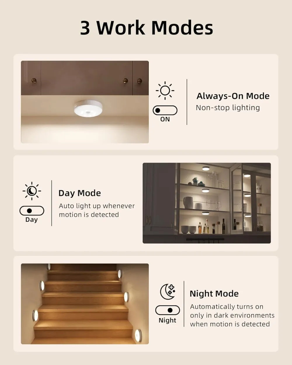 Under-cabinet lighting with charging station, rechargeable disc light strip with remote control-GD
