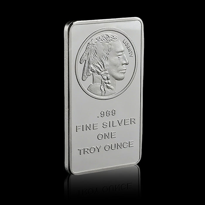 🔥Last Day Promotion 60% OFF🔥Buffalo Silver Bar | Silvertowne Mint 999 Silver Bar-ABB8