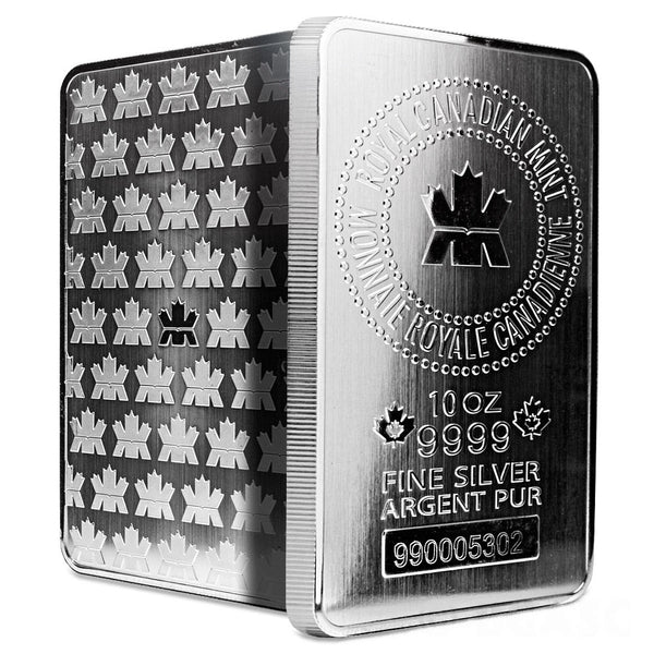🍁10 OZ SILVER ROYAL CANADIAN MINT BAR-923