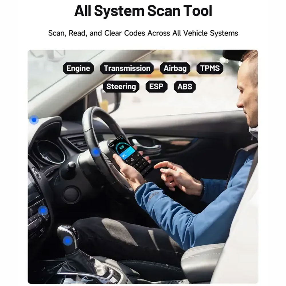 🔥 CarPal OBD2 Scanner🔥Automotive Bluetooth Scanner, All System Diagnostic Tool foriOS & Android, Vehicle Health Check 6 Maintenance Services, Smog Check, Repair Guide,Performance Test-TJY
