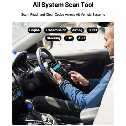 🔥 CarPal OBD2 Scanner🔥Automotive Bluetooth Scanner, All System Diagnostic Tool foriOS & Android, Vehicle Health Check 6 Maintenance Services, Smog Check, Repair Guide,Performance Test-TJY