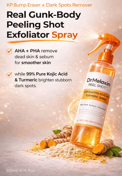 👑Hot Sale 49% OFF🏆Peel Shot Keratin Care Kojic Acid Turmeric Spray 200ml Pore Clearing Exfoliating Formula Skin Repair Scrub-TJY