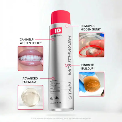 🏆Flash Sale⚡ 50K+ SOLD! 🏆 Stain Whitening Mouthwash for White Teeth, Freshens Breath with Essential Oils 237ml-#YUN7