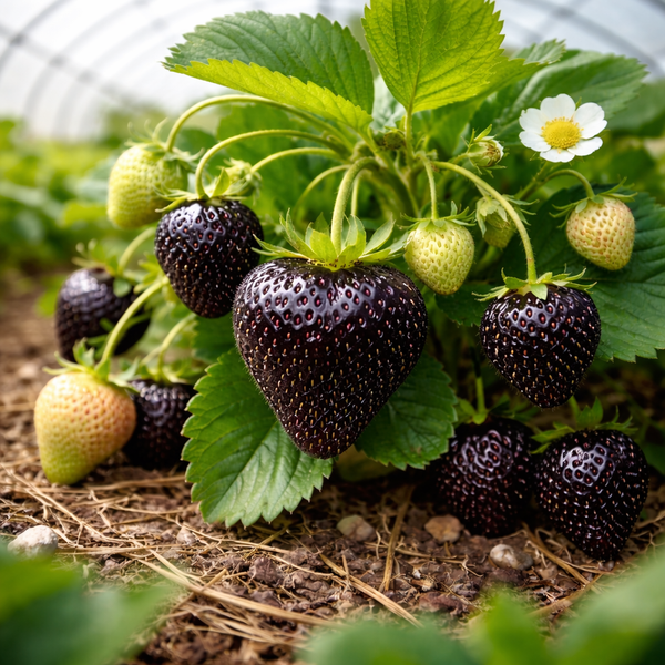 🏆Flash Sale⚡ 50K+ SOLD! 🏆Giant Black Diamond Strawberries Seeds – Sweet, Nutrient-Rich & Easy to Grow at Home-#YUN7
