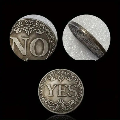 🔥🪙【Last Day 49% OFF】🔥Yes No Decision Maker Lucky Coin⚡1 Count Double-sided Commemorative Coin-TJY