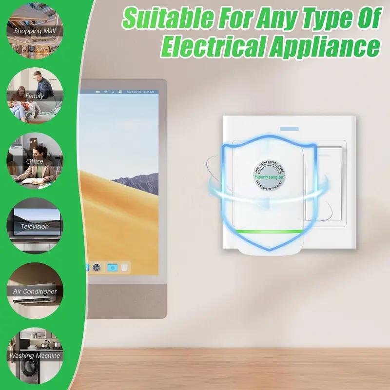 Energy Saver Plug - 2026 Updated Design, Compatible with 90–250V Input Range - A926