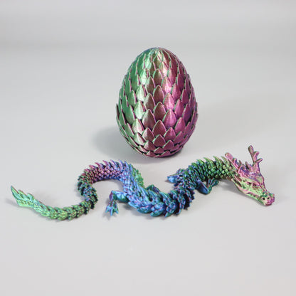 🏆Articulated 3D Dragon Toys with 3D Dragon Eggs🐉-Mythical Pieces Dragon🔥-ABB8