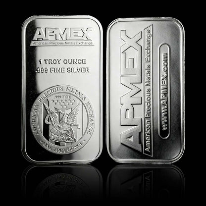🏦Last Day 60% OFF🔥🦅APMEX 1 oz .999 Fine Silver Bar – American Eagle Heritage for Collectors-ABB8
