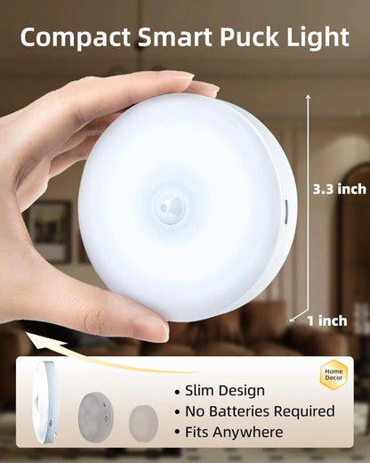 Under-cabinet lighting with charging station, rechargeable disc light strip with remote control-GD