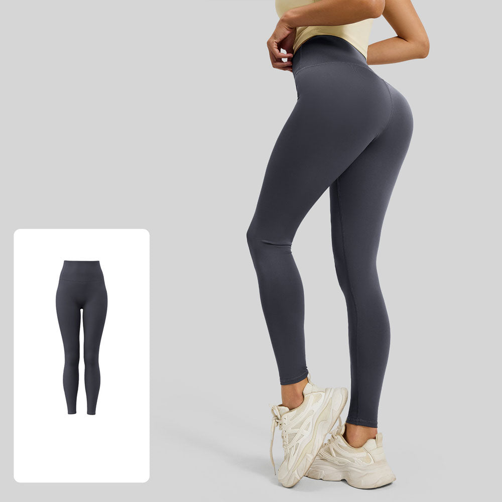 🏆Flash Sale 50K+ SOLD!🔥 Seamless Flow High Waisted Tummy Control Butt Lifting Yoga Leggings No Pockets-TJY